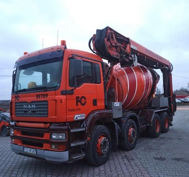 Betonomieszarka, gruszka MAN TGA 35.413 8X4 BB